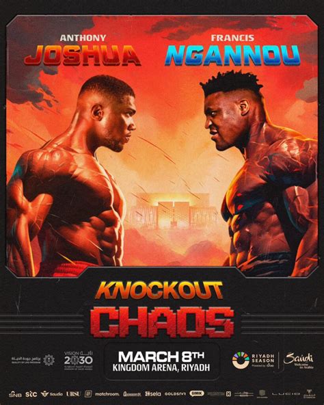 ngannou vs joshua tijd